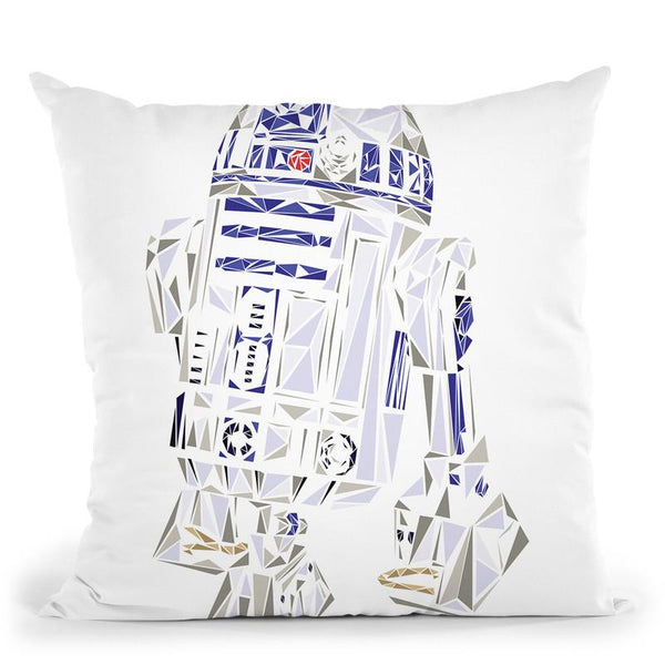 R2D2 Throw Pillow By Christian Mielu