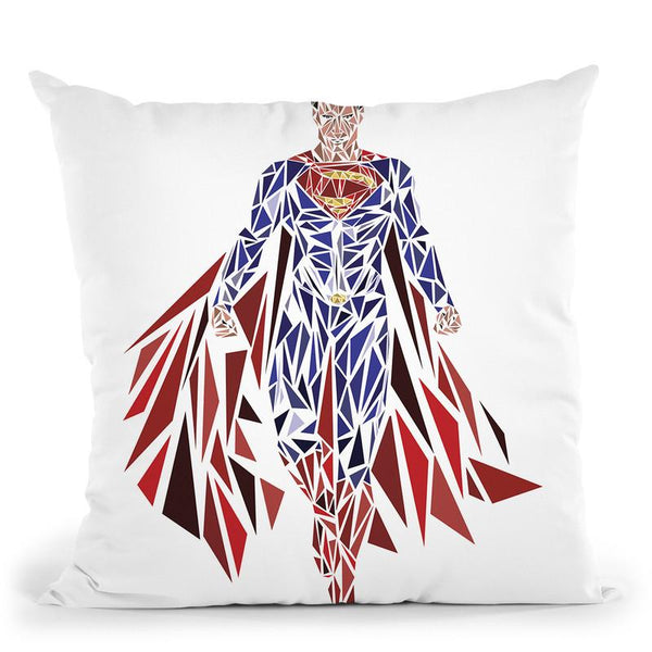 Man Of Steel Throw Pillow By Christian Mielu