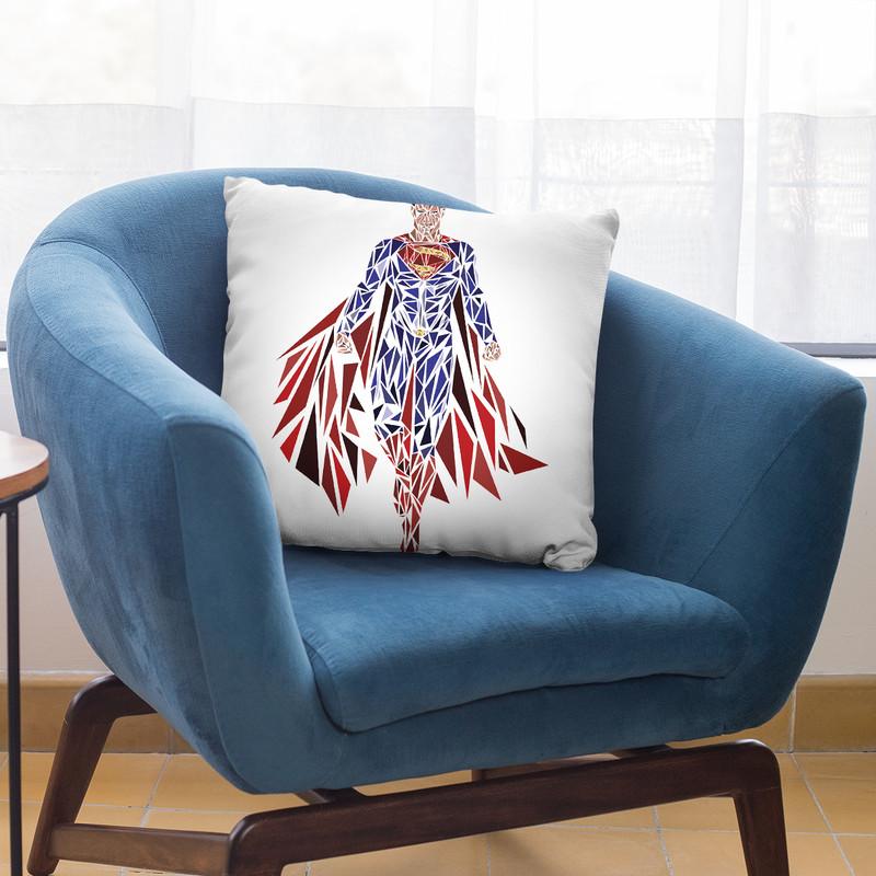 Man Of Steel Throw Pillow By Christian Mielu