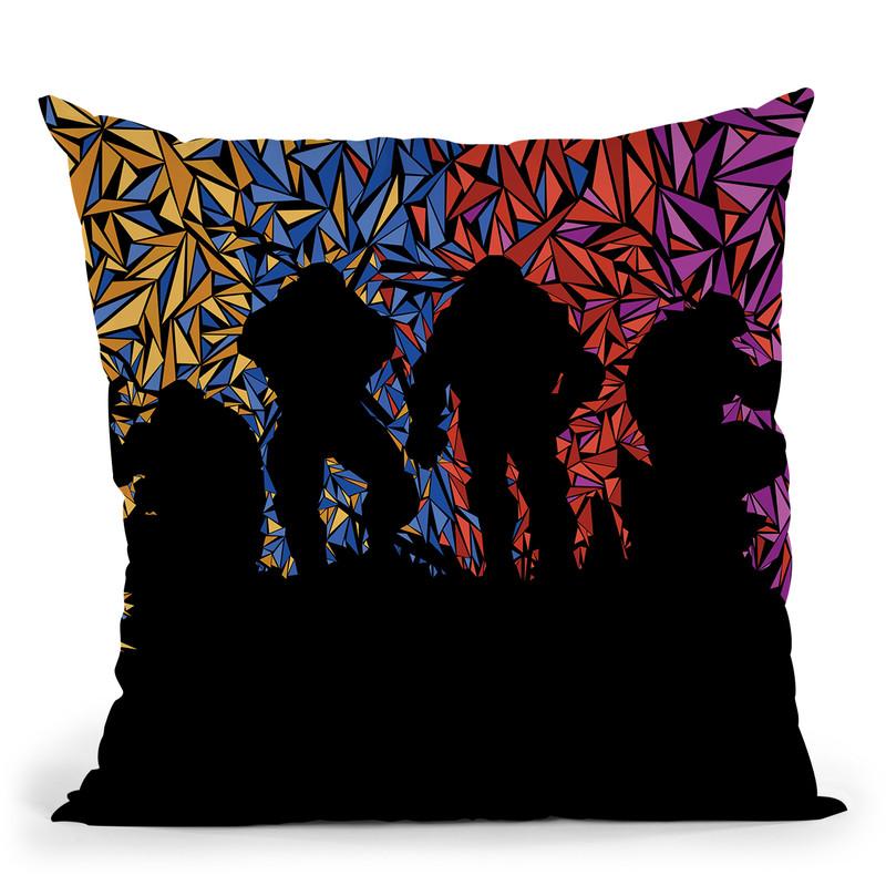 Ninja Turtles Throw Pillow By Christian Mielu