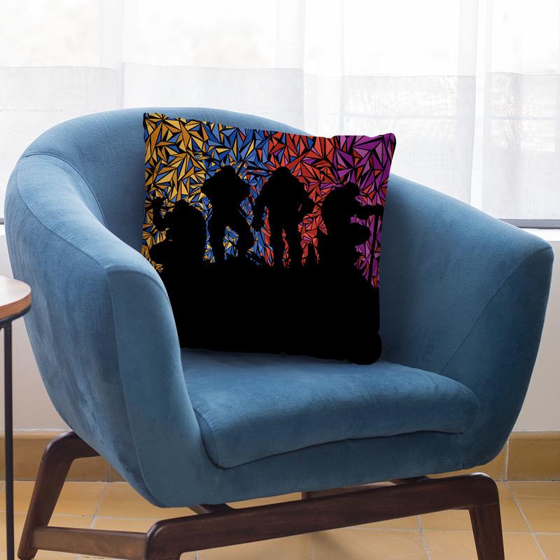 Ninja Turtles Throw Pillow By Christian Mielu