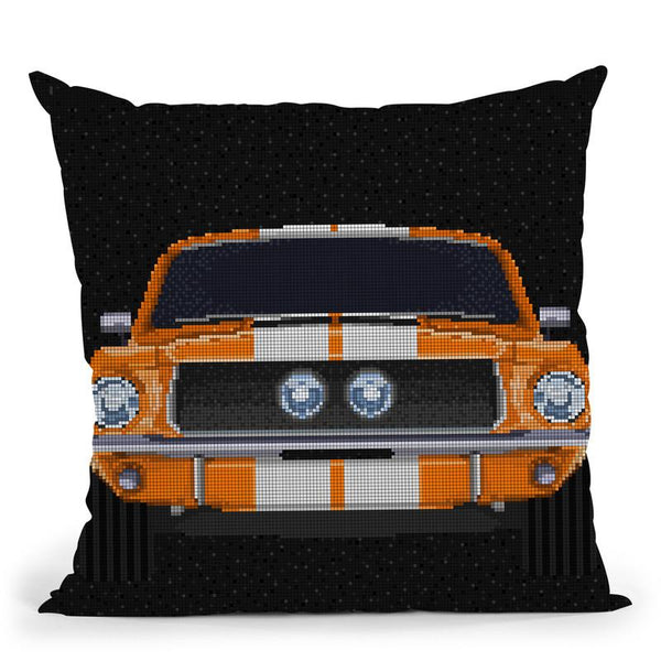 67-Mustang Throw Pillow By Christian Mielu