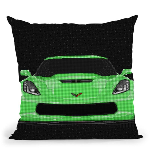 Corvette Throw Pillow By Christian Mielu