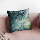 Morning On The Seine Throw Pillow By Claude Monet