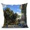 The Artist'S House At Argenteui Throw Pillow By Claude Monet