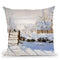 The Magpie Throw Pillow By Claude Monet