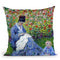 Camille Monet And A Child In Th Throw Pillow By Claude Monet