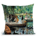La Grenouille`Re Throw Pillow By Claude Monet