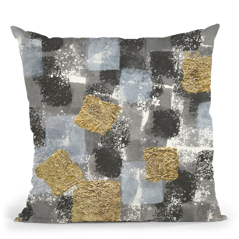 Gold Squares Ii Throw Pillow By Chris Paschke
