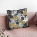 Gold Squares Ii Throw Pillow By Chris Paschke