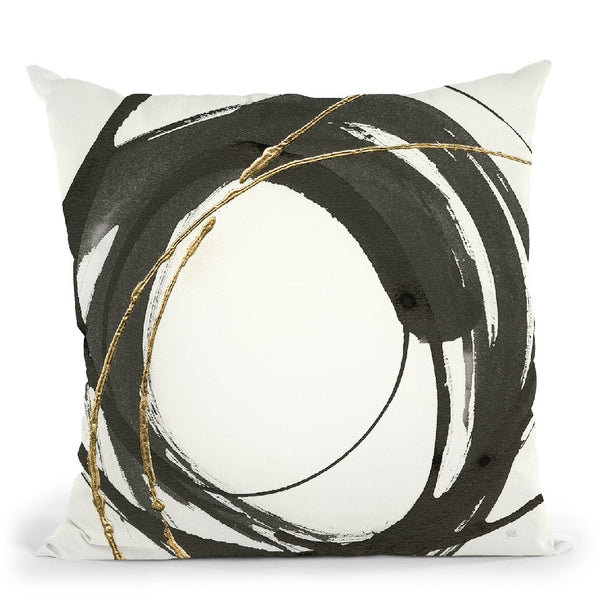 Gilded Enso Iv Throw Pillow By Chris Paschke