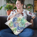 Gold Edged Roses I Throw Pillow By Chris Paschke