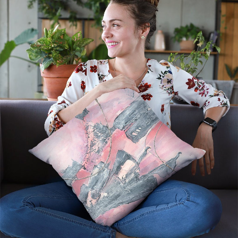 Whitewashed Blush Iii Throw Pillow By Chris Paschke
