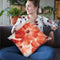 Seashell Cosmos I Red And Orange Throw Pillow By Chris Paschke