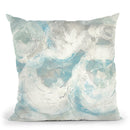 Pale Blue Circles Iv Throw Pillow By Chris Paschke