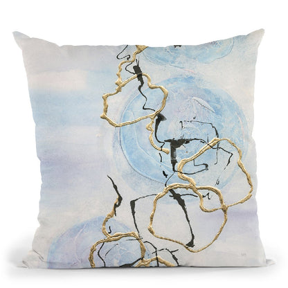 Abstract Lines On Pastel Ii Throw Pillow By Chris Paschke