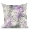 Amethyst Circles I Throw Pillow By Chris Paschke