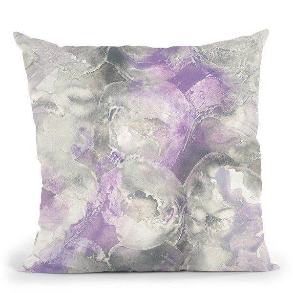 Amethyst Circles I Throw Pillow By Chris Paschke