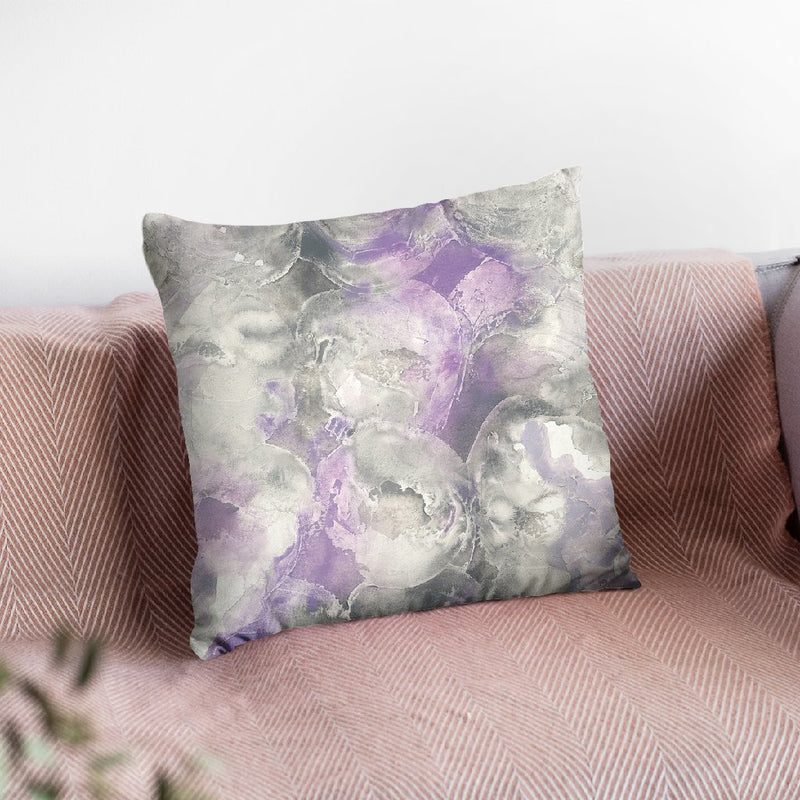 Amethyst Circles I Throw Pillow By Chris Paschke
