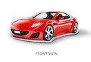 Custom shaped car pillow by lilipi life like pillows front view 
