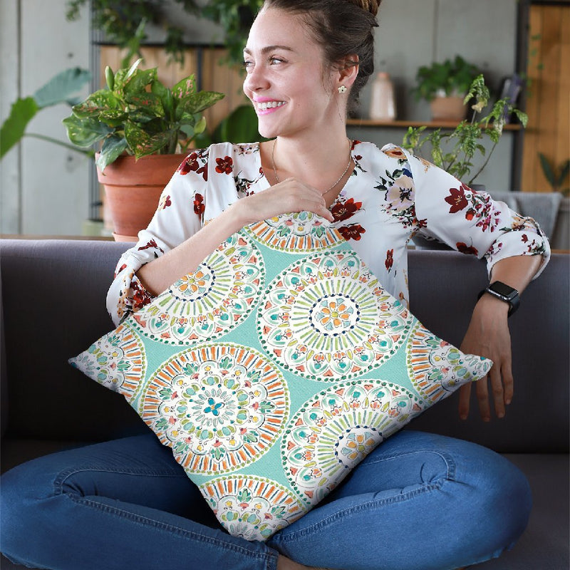 Soft Season Step Throw Pillow By Daphne Brissonnet