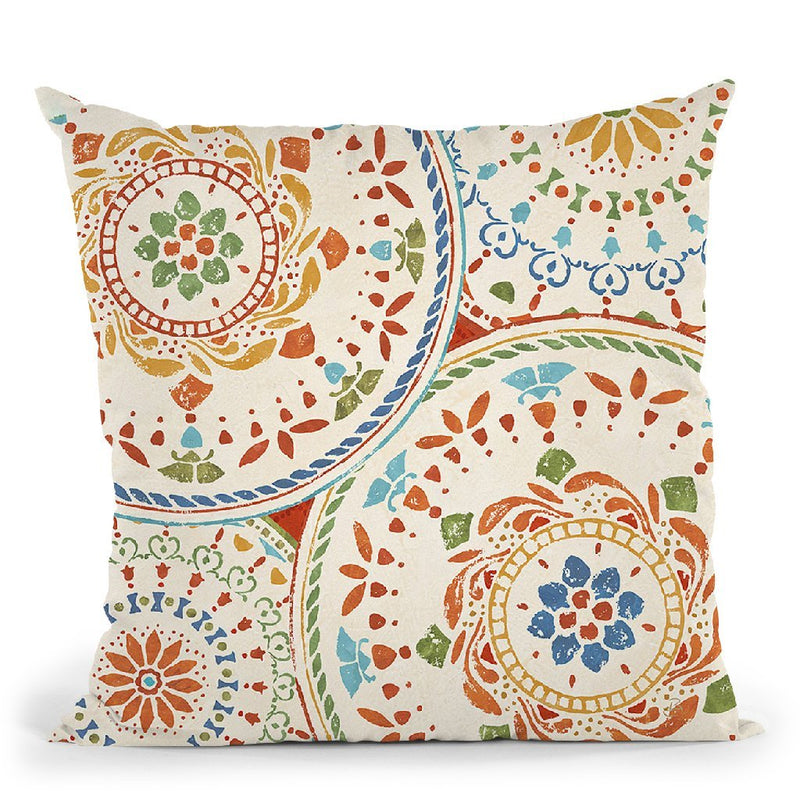 Spanish Impressions Vi Throw Pillow By Daphne Brissonnet