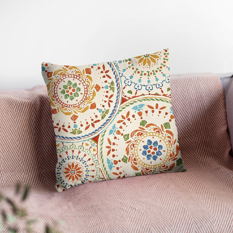 Spanish Impressions Vi Throw Pillow By Daphne Brissonnet