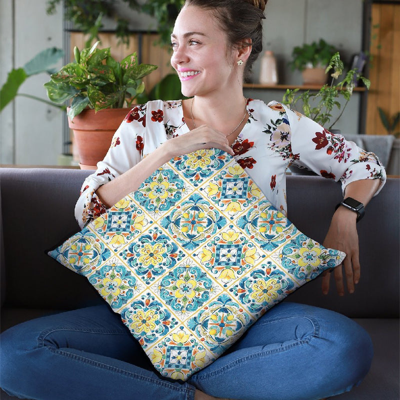 Mediterranean Breeze Step 03B Throw Pillow By Daphne Brissonnet