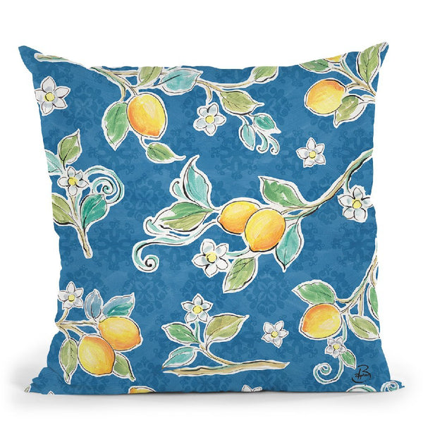 Mediterranean Breeze Step 01B Throw Pillow By Daphne Brissonnet