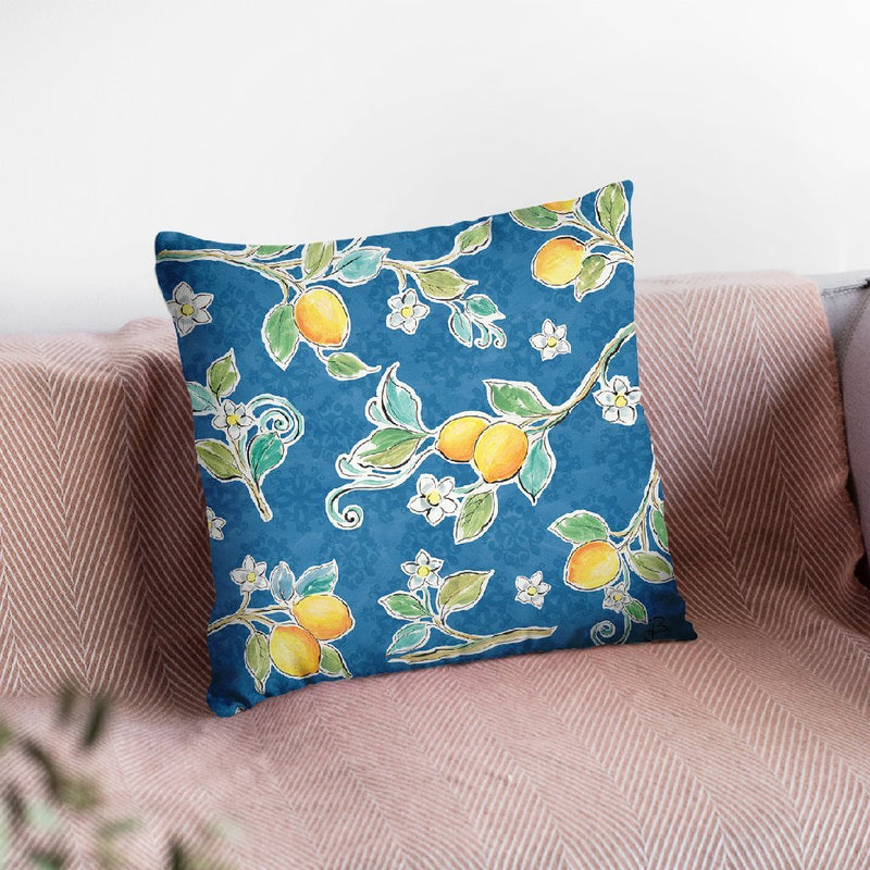 Mediterranean Breeze Step 01B Throw Pillow By Daphne Brissonnet