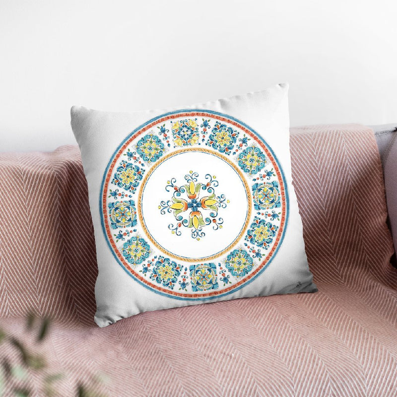 Mediterranean Breeze V Throw Pillow By Daphne Brissonnet