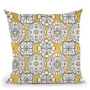 Color My World Kolam Pattern Throw Pillow By Daphne Brissonnet