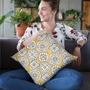 Color My World Kolam Pattern Throw Pillow By Daphne Brissonnet