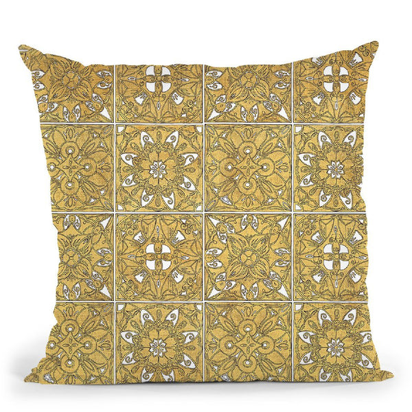 Color My World Mexican Tiles Throw Pillow By Daphne Brissonnet