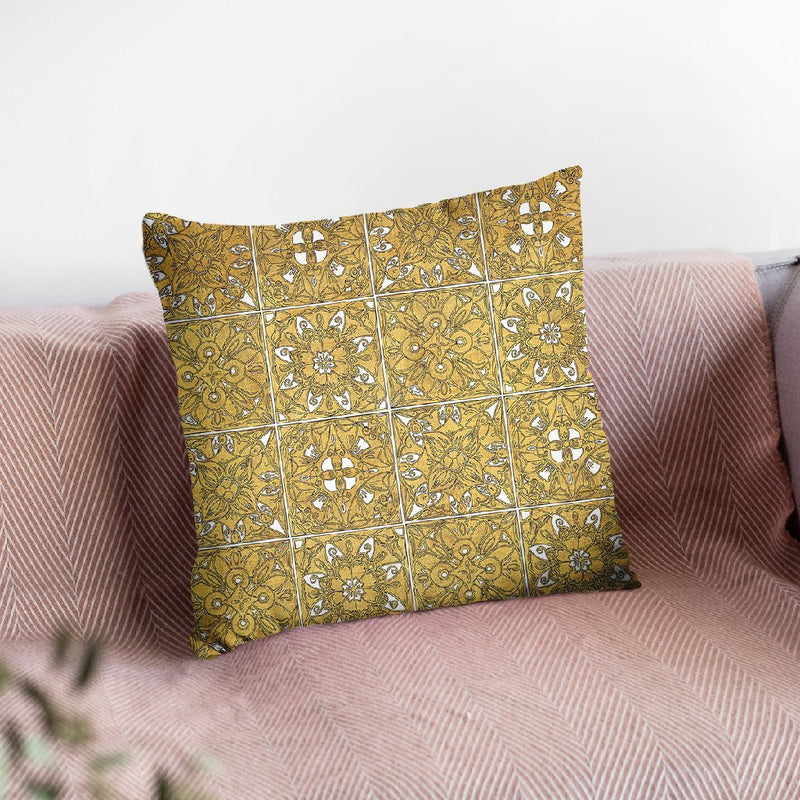 Color My World Mexican Tiles Throw Pillow By Daphne Brissonnet