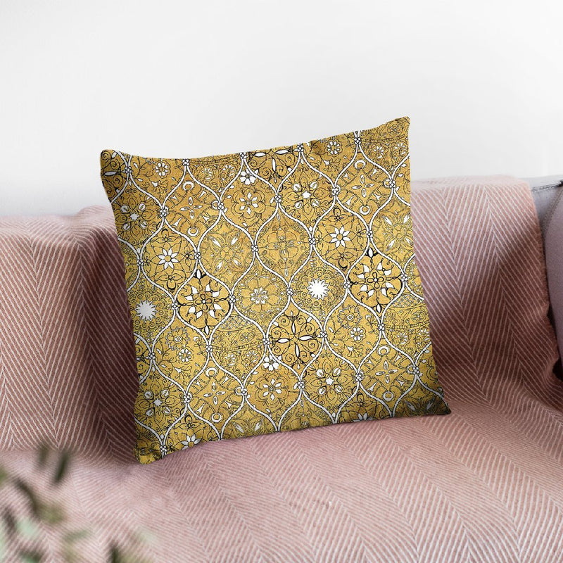 Color My World Spice Mosaic Throw Pillow By Daphne Brissonnet