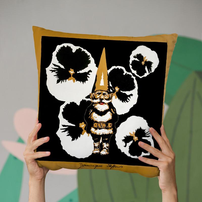 Valenti Gnome Throw Pillow By Dominique Steffens