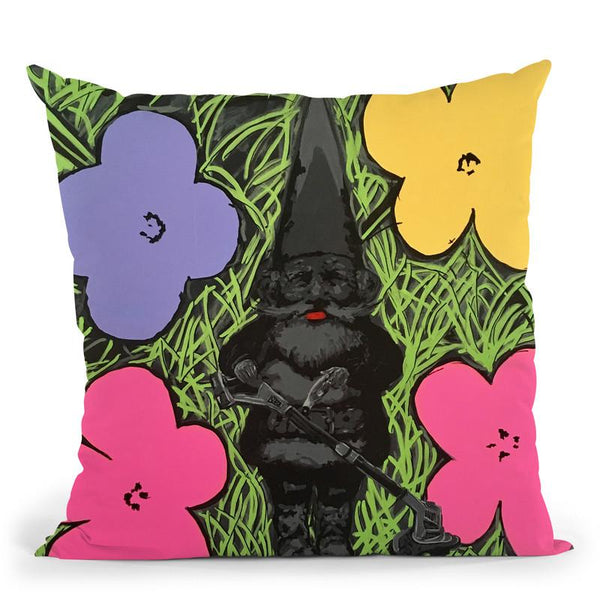 Andys Flowers Throw Pillow By Dominique Steffens