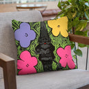 Andys Flowers Throw Pillow By Dominique Steffens