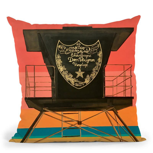 Sunset Bubbles Throw Pillow By Dominique Steffens
