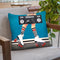 Roller Girl Throw Pillow By Dominique Steffens