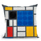 Mondrian Throw Pillow By Dominique Steffens