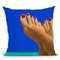 Feet First Throw Pillow By Dominique Steffens