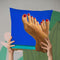 Feet First Throw Pillow By Dominique Steffens