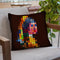 Pearl Girl Goes Neon Throw Pillow By Dominique Steffens