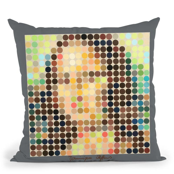 Miss Lisa Throw Pillow By Dominique Steffens