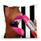 Hot Pink Lips Throw Pillow By Dominique Steffens
