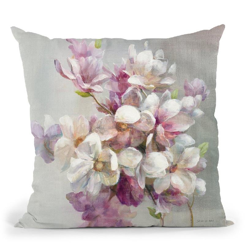 Sweet Magnolia Throw Pillow By Danhui