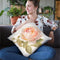 Garden Rose Crop Throw Pillow By Danhui