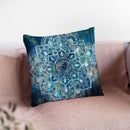 Mandala In Blue Ii Throw Pillow By Danhui